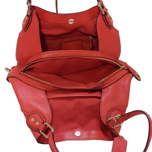 COACH Orange Leather Shoulder Bag - Picture 9 of 9